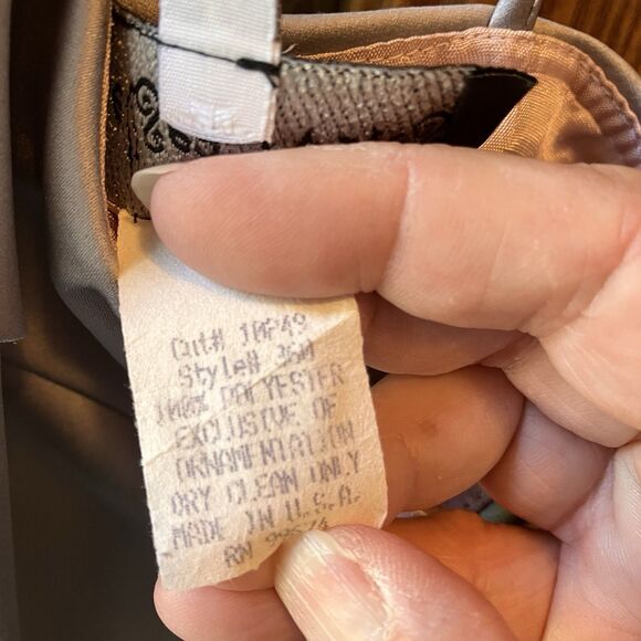 Chelsea Nites Size 6 Gray Shimmery Cocktail Party Cruise Dress Formal Gown - Picture 9 of 9